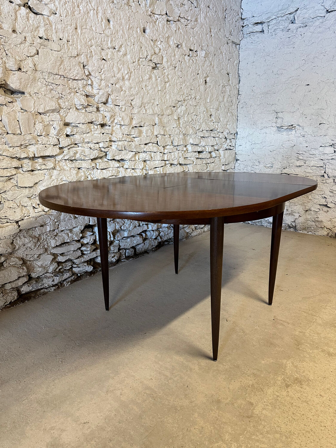 Vintage rosewood extendable dining table