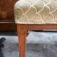 Serie de 4 chaises directoire en marqueterie et merisier