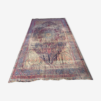 Ancient persian kirman carpet