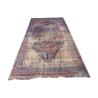 Ancient persian kirman carpet