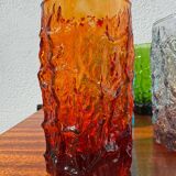 Large multicoloured glasses by Geoffrey Baxter from the 1960s.