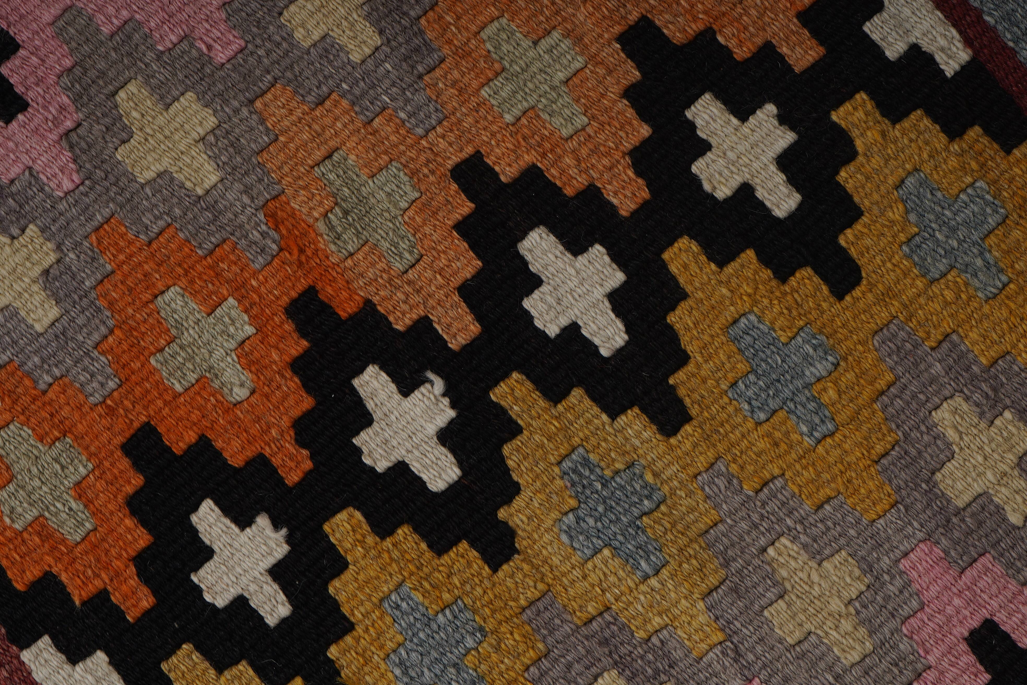 Vintage Turkish Oushak Handwoven Rug 82x443 cm