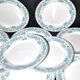 Moulin des Loups & Hamage set of 11 flat plates Ancient Athens in earthenware 1900