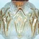1970s brutalist glass pendant, vintage Swedish pendant.
