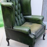 Fauteuil chesterfiel, années 80