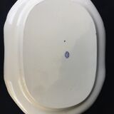 Plat en faïence anglaise bleu et blanc