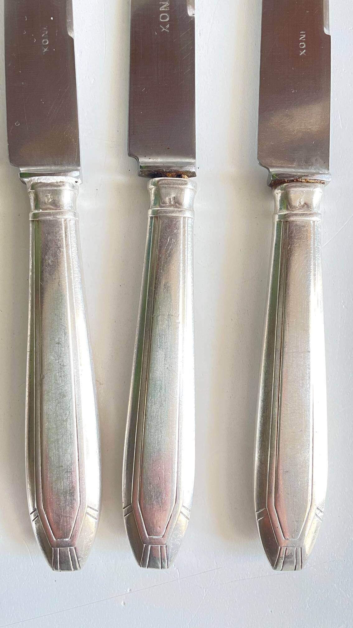 6 Art Deco Dessert Knives