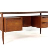 Hulmefa Pro-Pos executive desk - dutch mid century modern design in teak