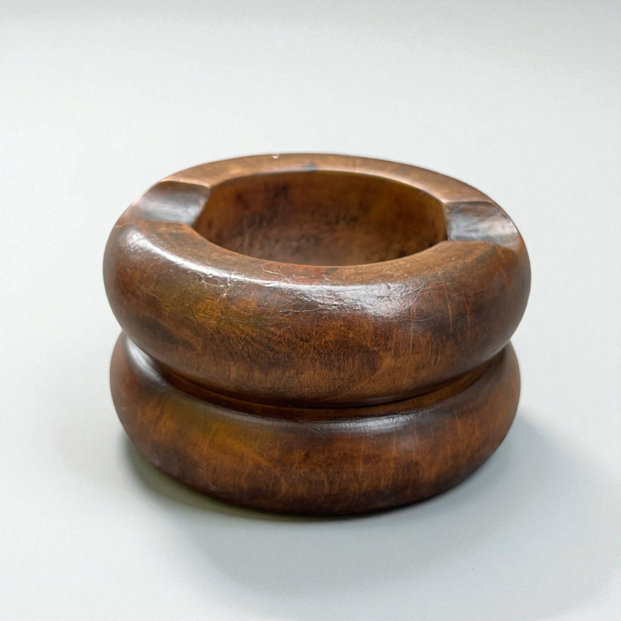 Nécessaire de fumeur Art déco en bois cendrier Art Déco Boîte en bois 1930