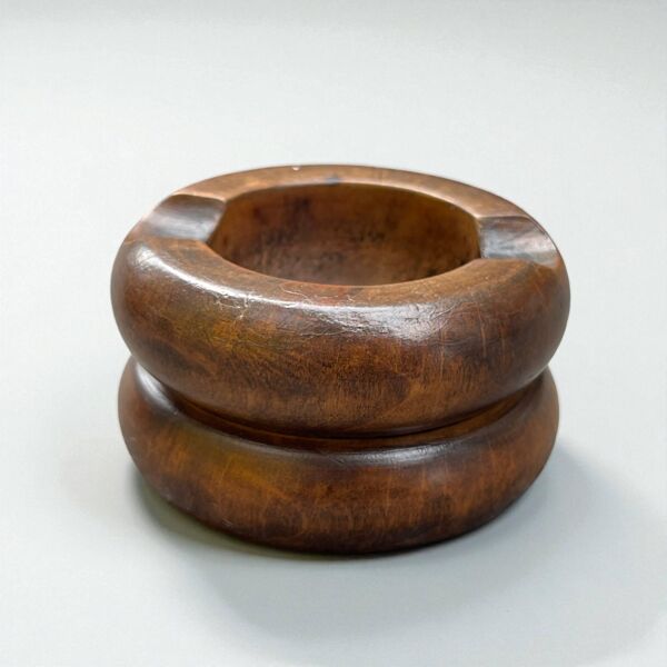 Nécessaire de fumeur Art déco en bois cendrier Art Déco Boîte en bois 1930