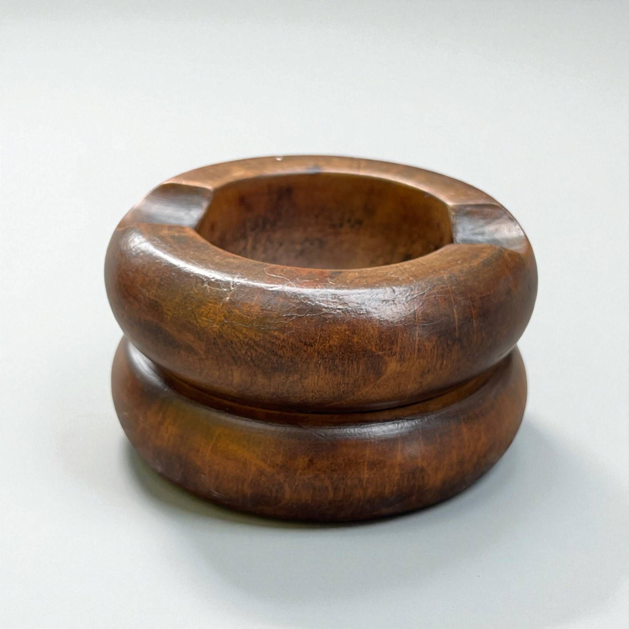Art Deco wooden smoking kit, ashtray, wooden box, 1930