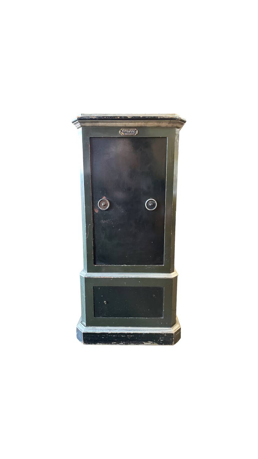 Old metal bank safe 1930