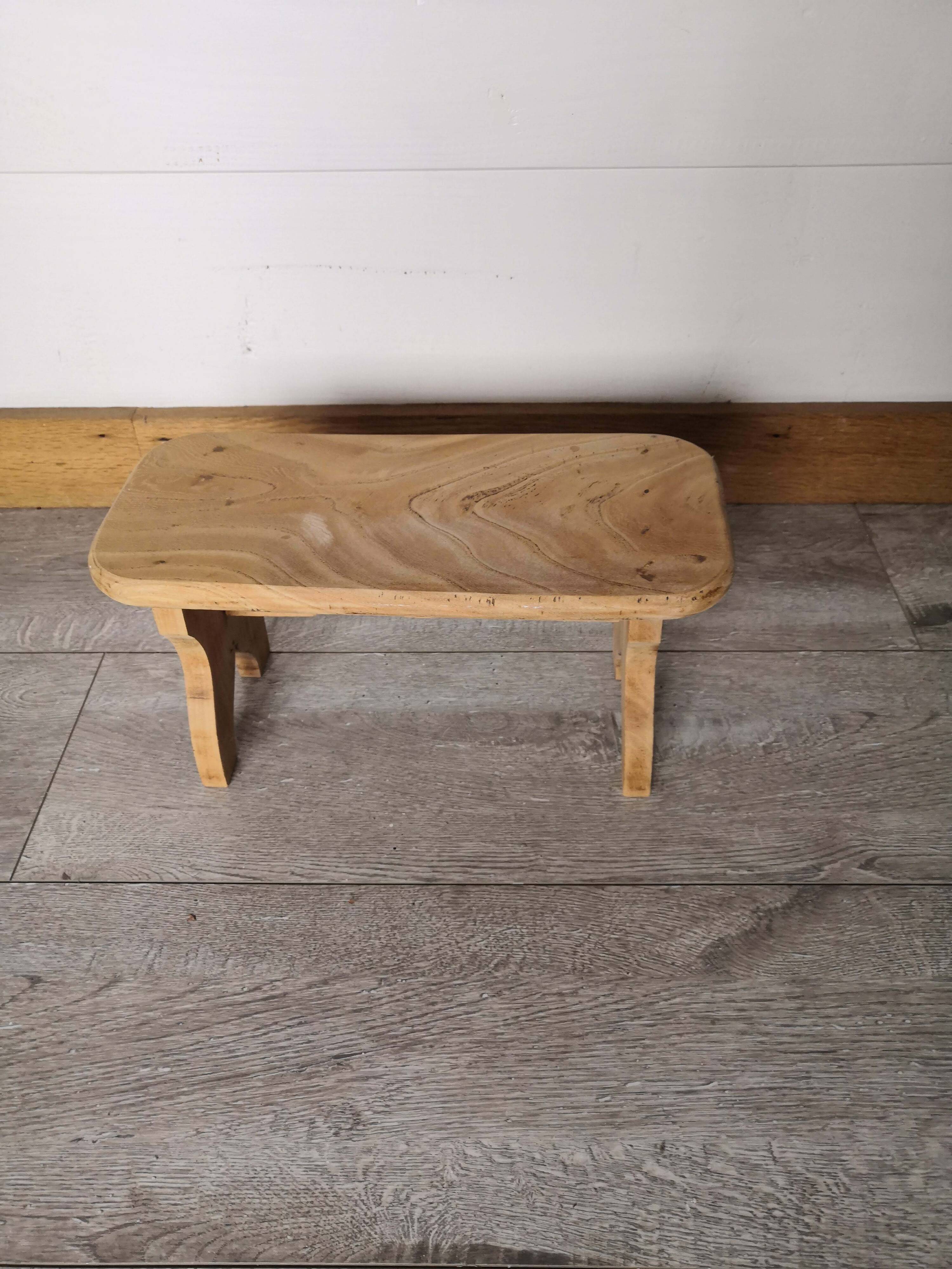 old small bench or step stool