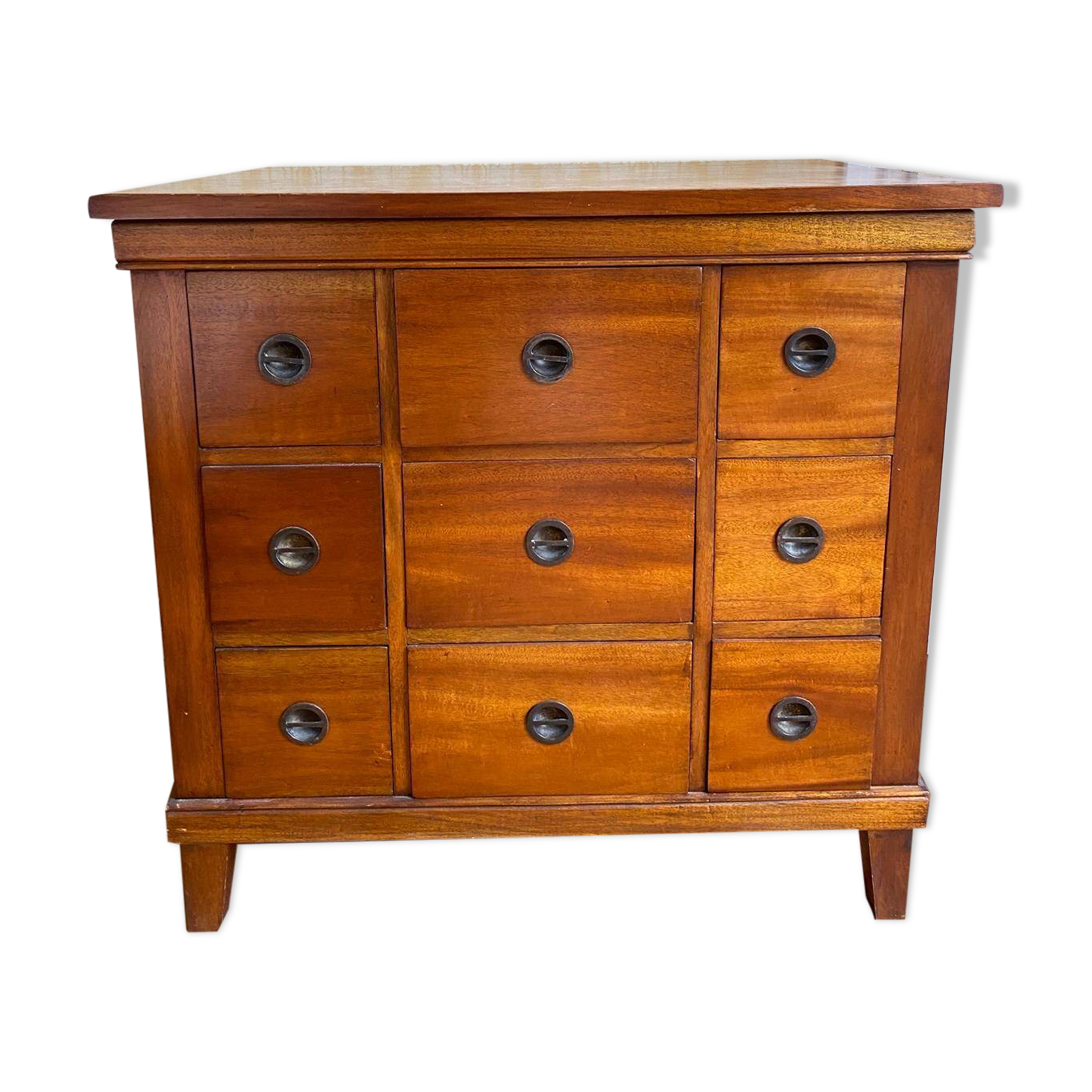 Commode à tiroirs en teck massif