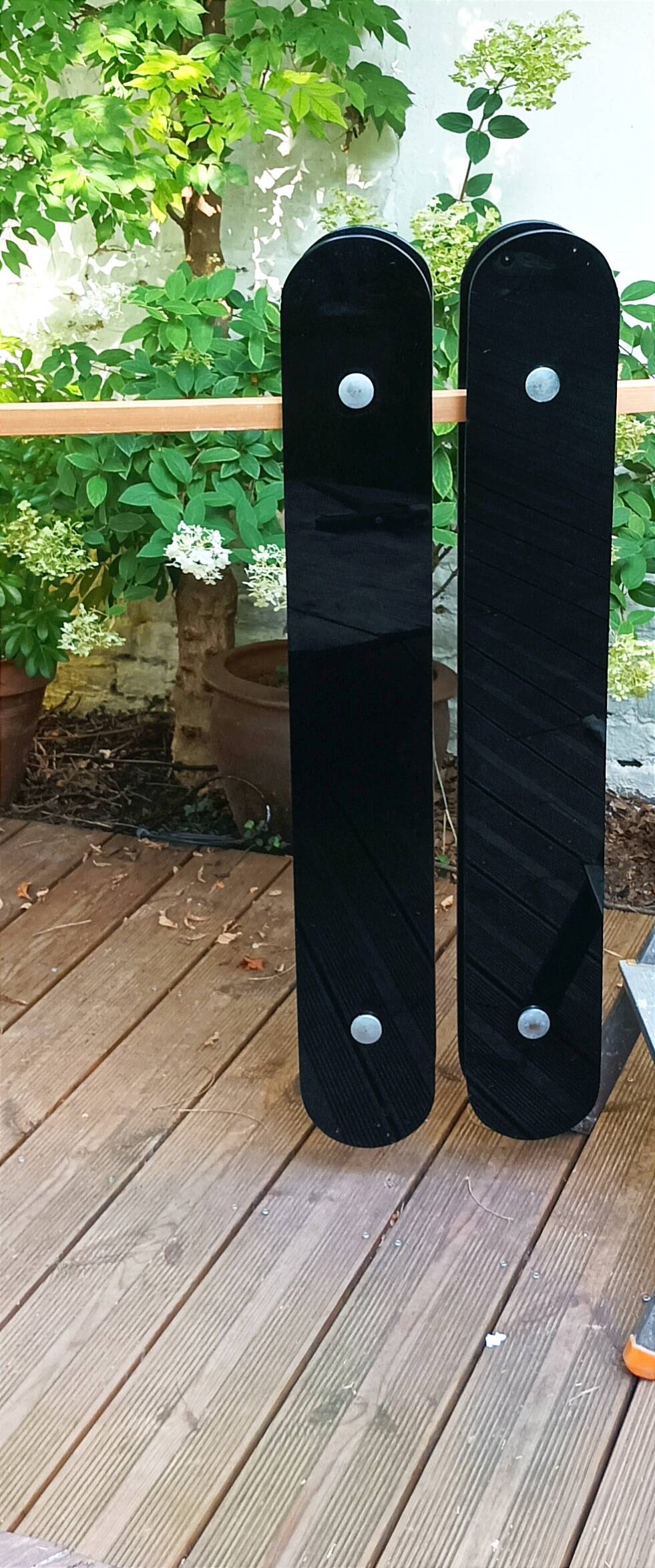 Large format solid glass vintage door handle