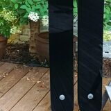 Large format solid glass vintage door handle