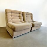 Lot de 2 fauteuils / une place modulables vintage meurop