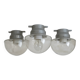 Set Of 3 / Vintage Wall Mushroom  Lamp / Ceiling Light / Industrial Sconces
