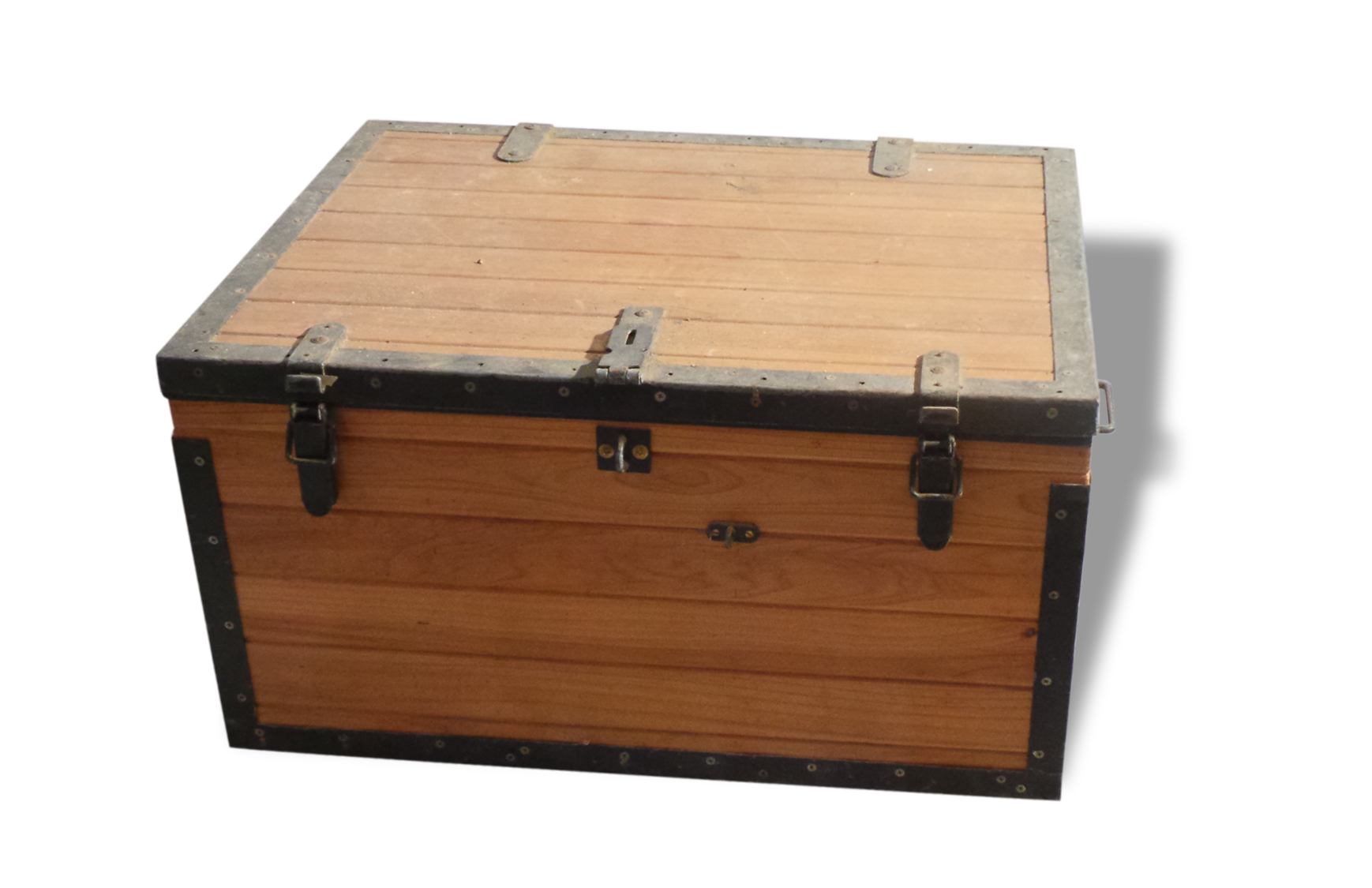 Trunk wood metal frame