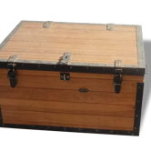 Trunk wood metal frame