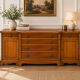 Buffet-style server enfilade English Empire