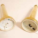 Pair of mid-century brass table lamps by Kosta Elarmatur, Sweden, 1960s.