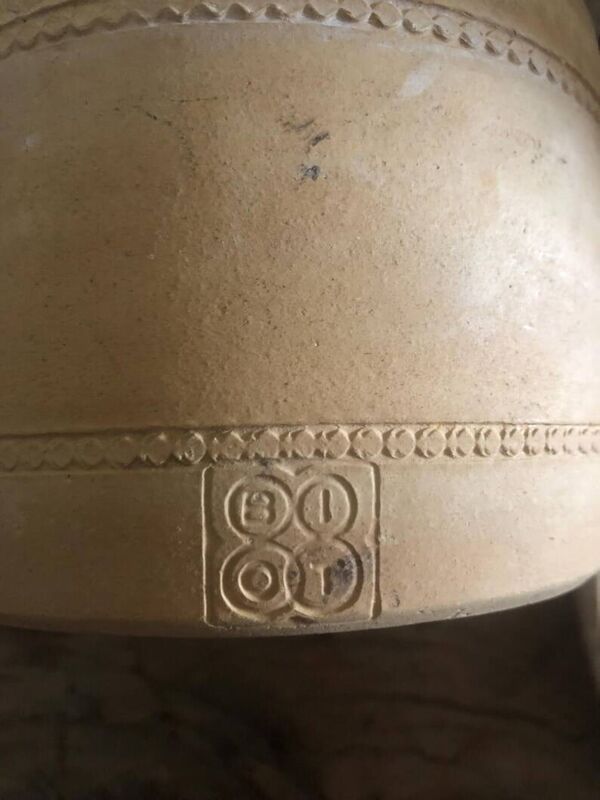 Vintage Biot Terracotta Butter Cooler: French Farmhouse Glazed Ceramic