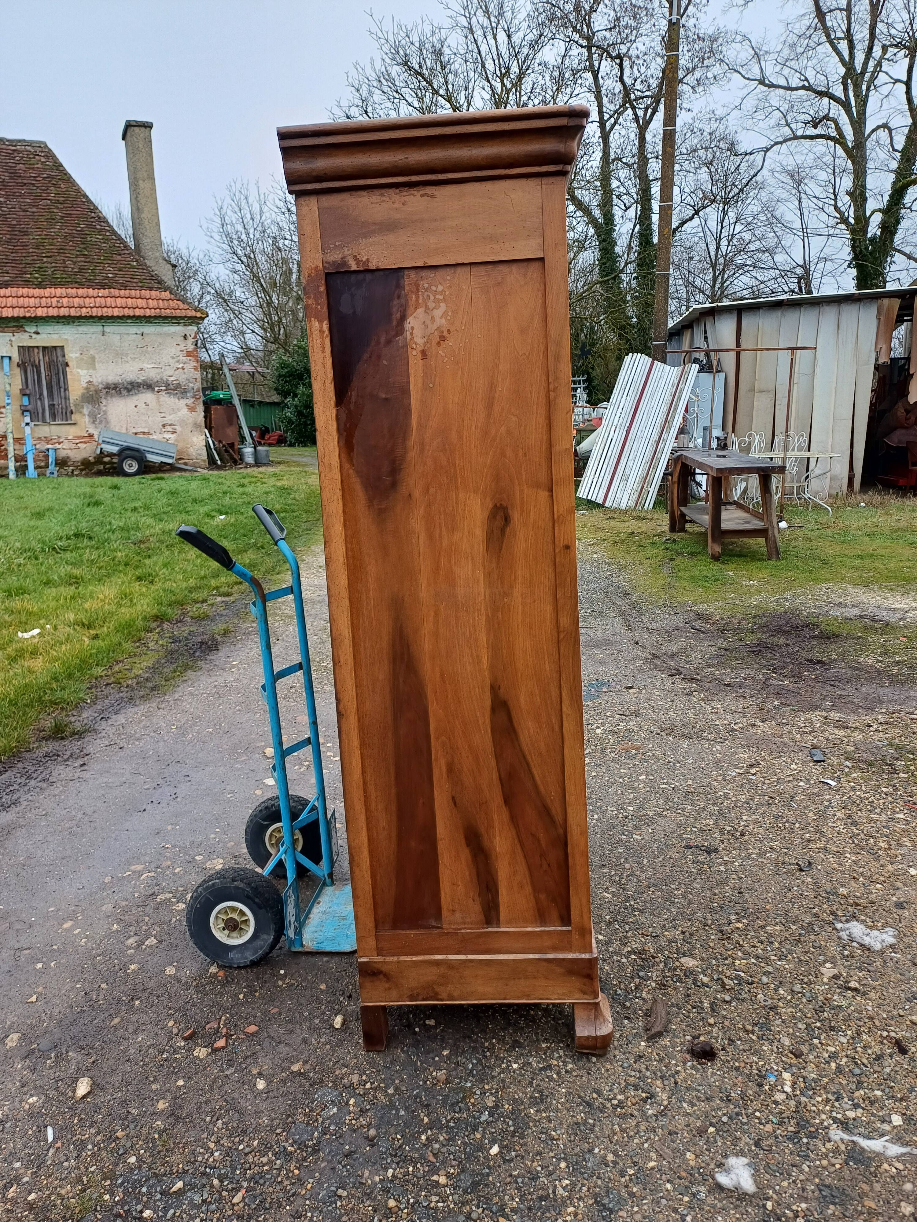 Louis Philippe Walnut Wardrobe 19th Century