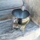 Old silver-plated metal milk or cream jug