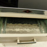 Meuble de métier coiffeur années 60 en métal