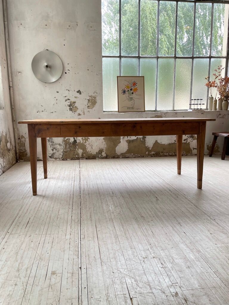 Farm table pine and walnut 2m