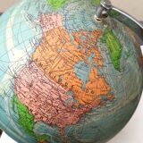 Illuminated terrestrial globe Perrina from the 1950s/60s.