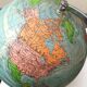 Illuminated terrestrial globe Perrina from the 1950s/60s.