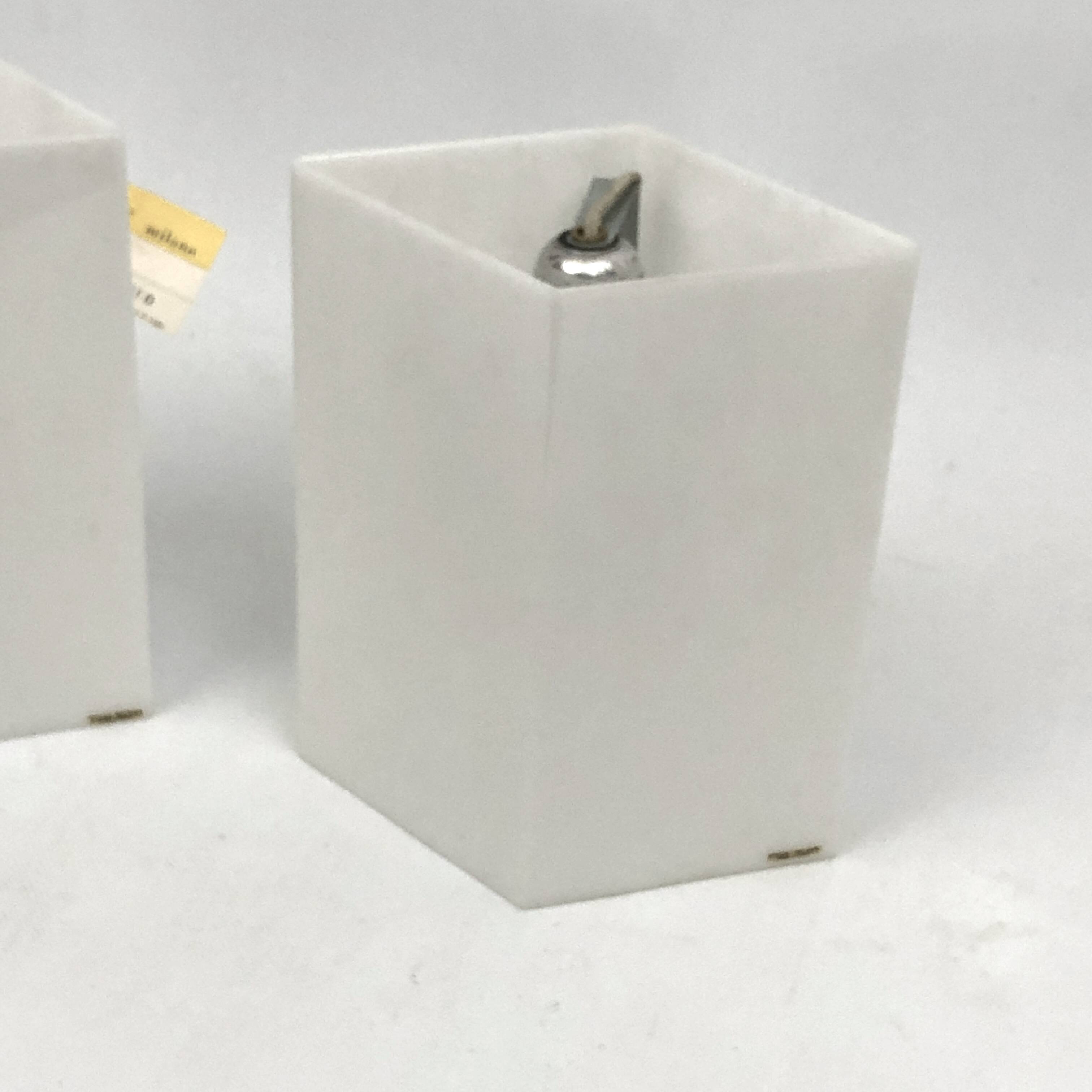 Rare Stilux Milano Model Grosseto, pair of perspex sconces from 60s