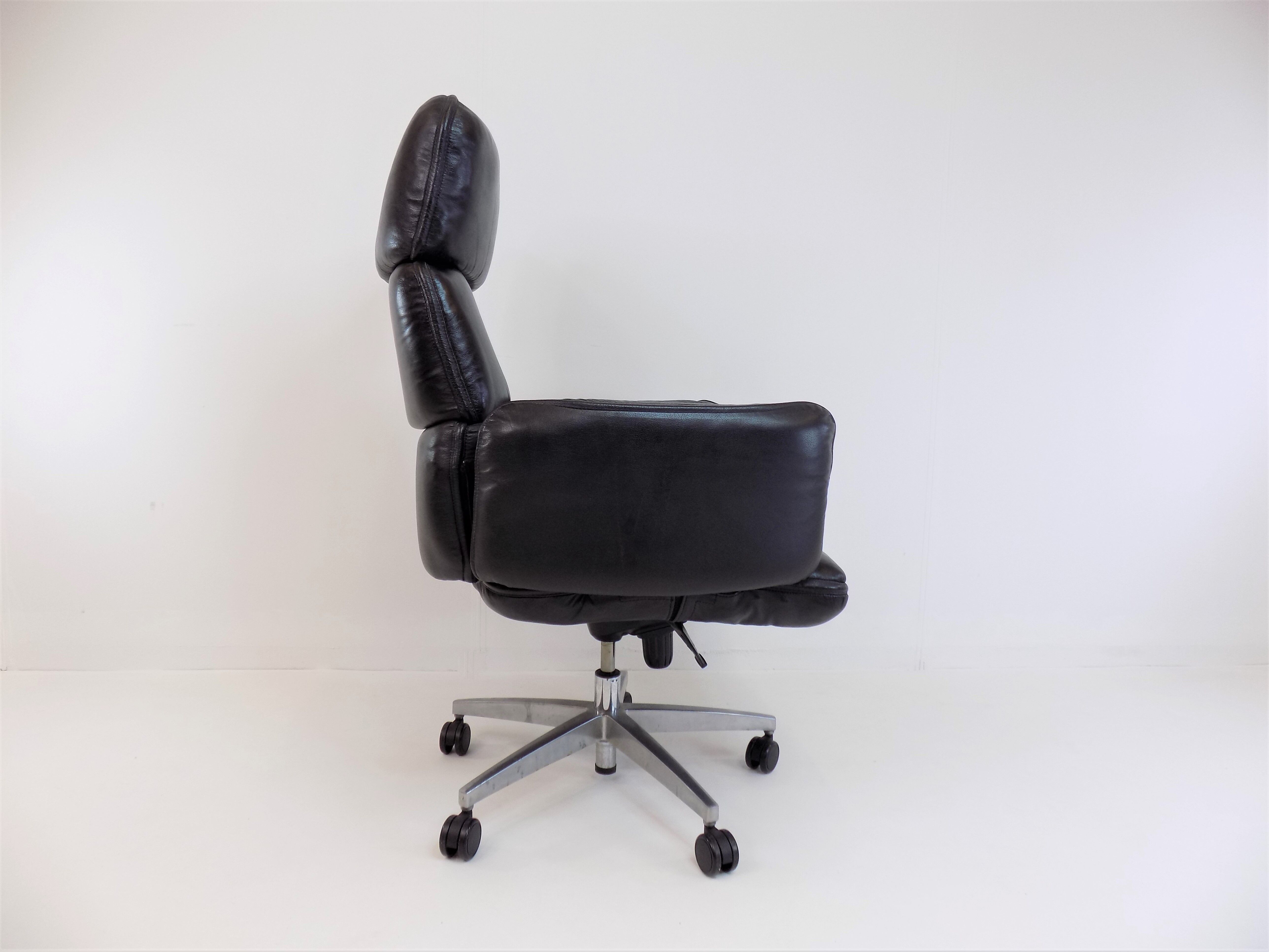Fauteuil de bureau en cuir Otto Zapf pour Topstar