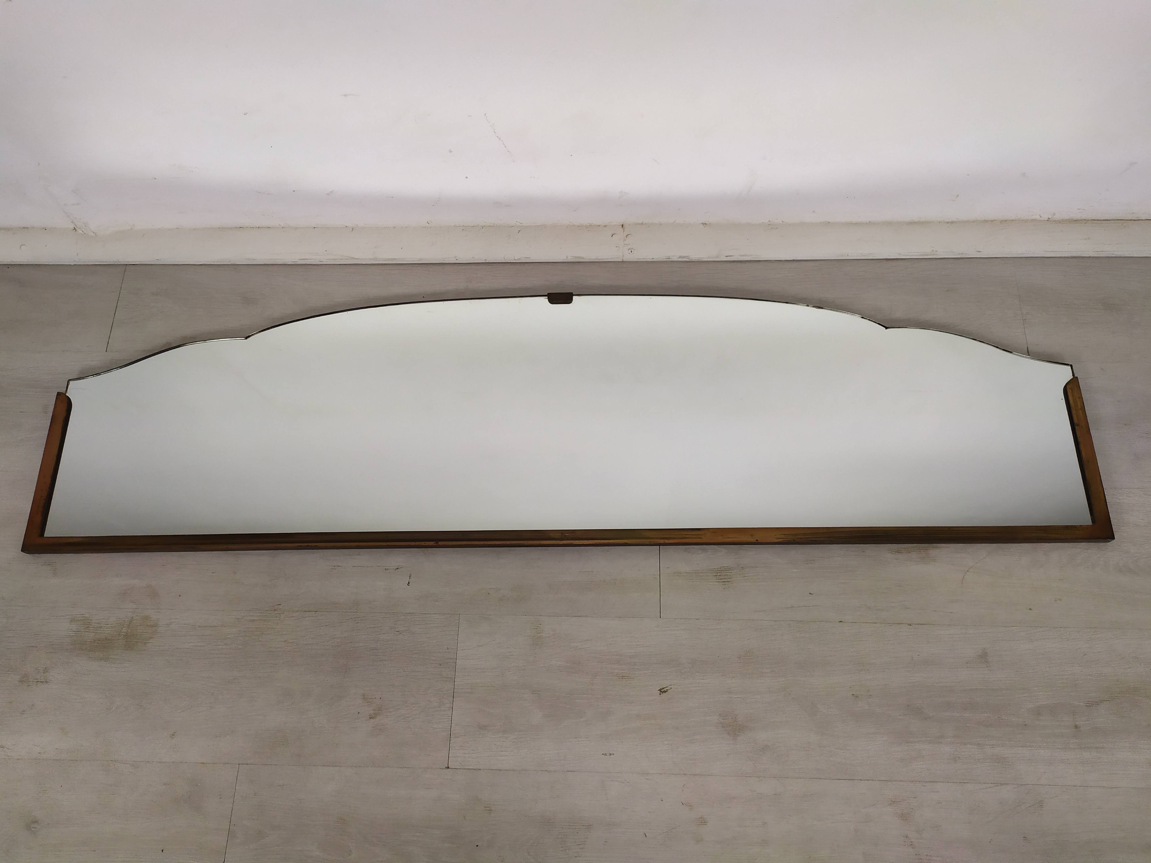 Art Deco brass mirror