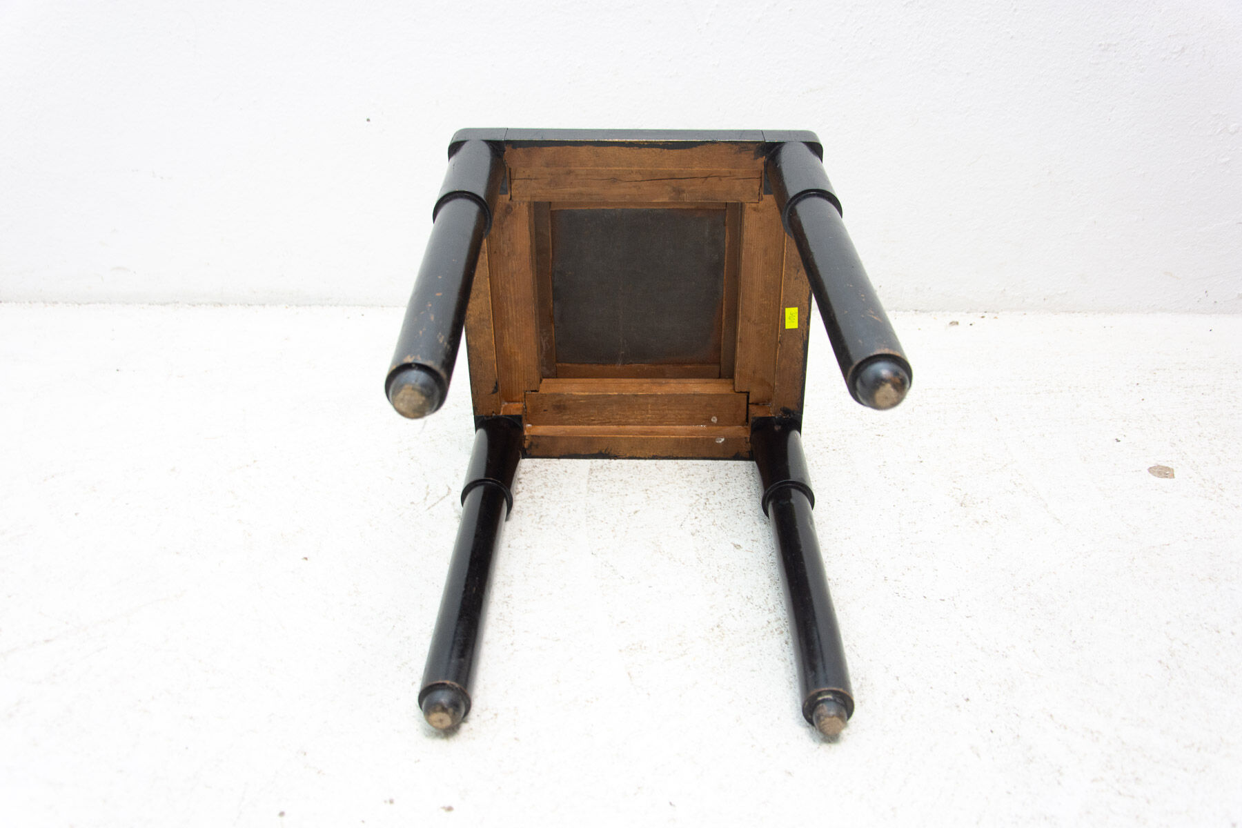 Tabouret rembourré historicisme repose-pieds années 1910, Autriche Hongrie