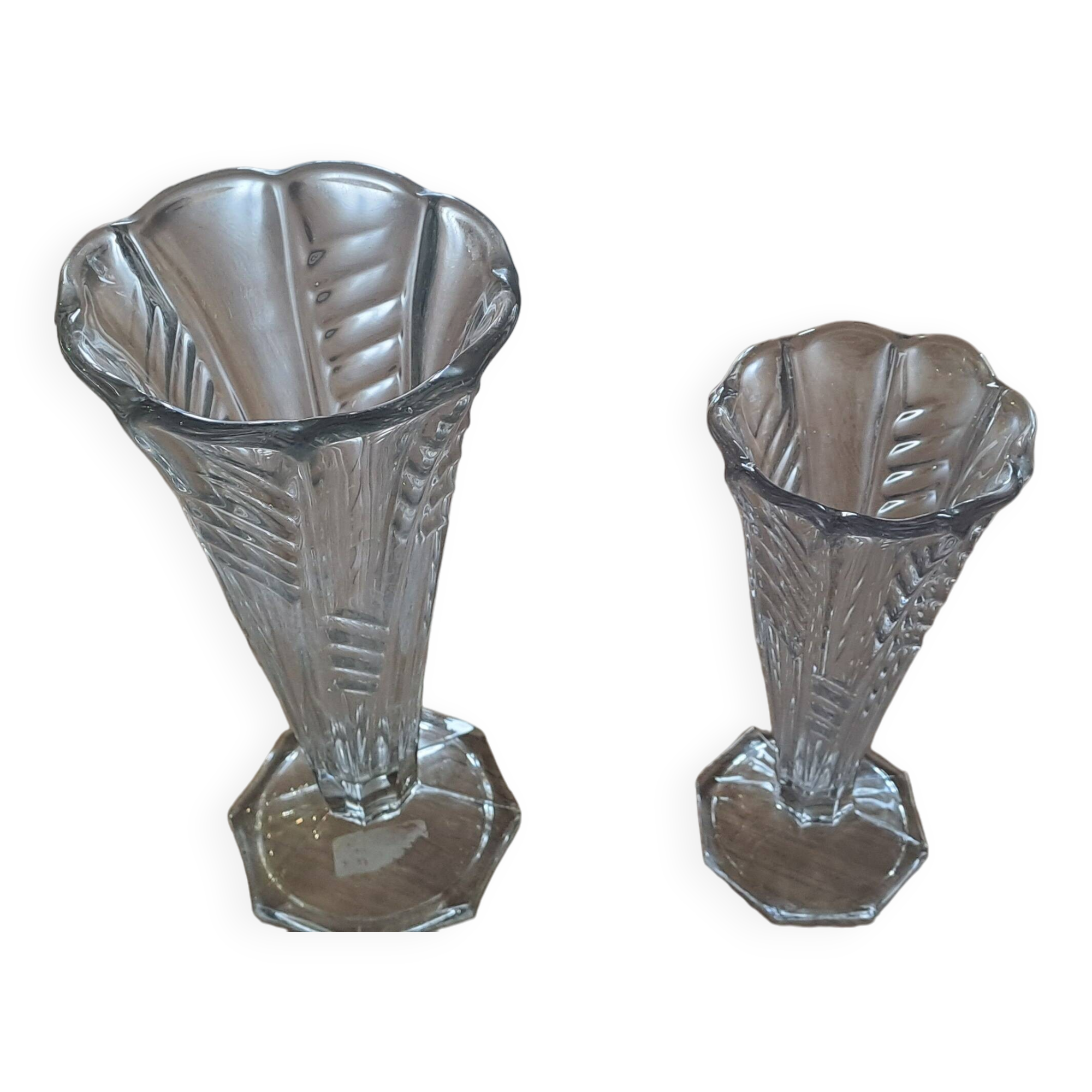 Duo of antique vases