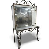 Vintage glass display case / shelf / rack