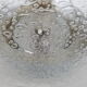Ceiling light bubble glass and chrome