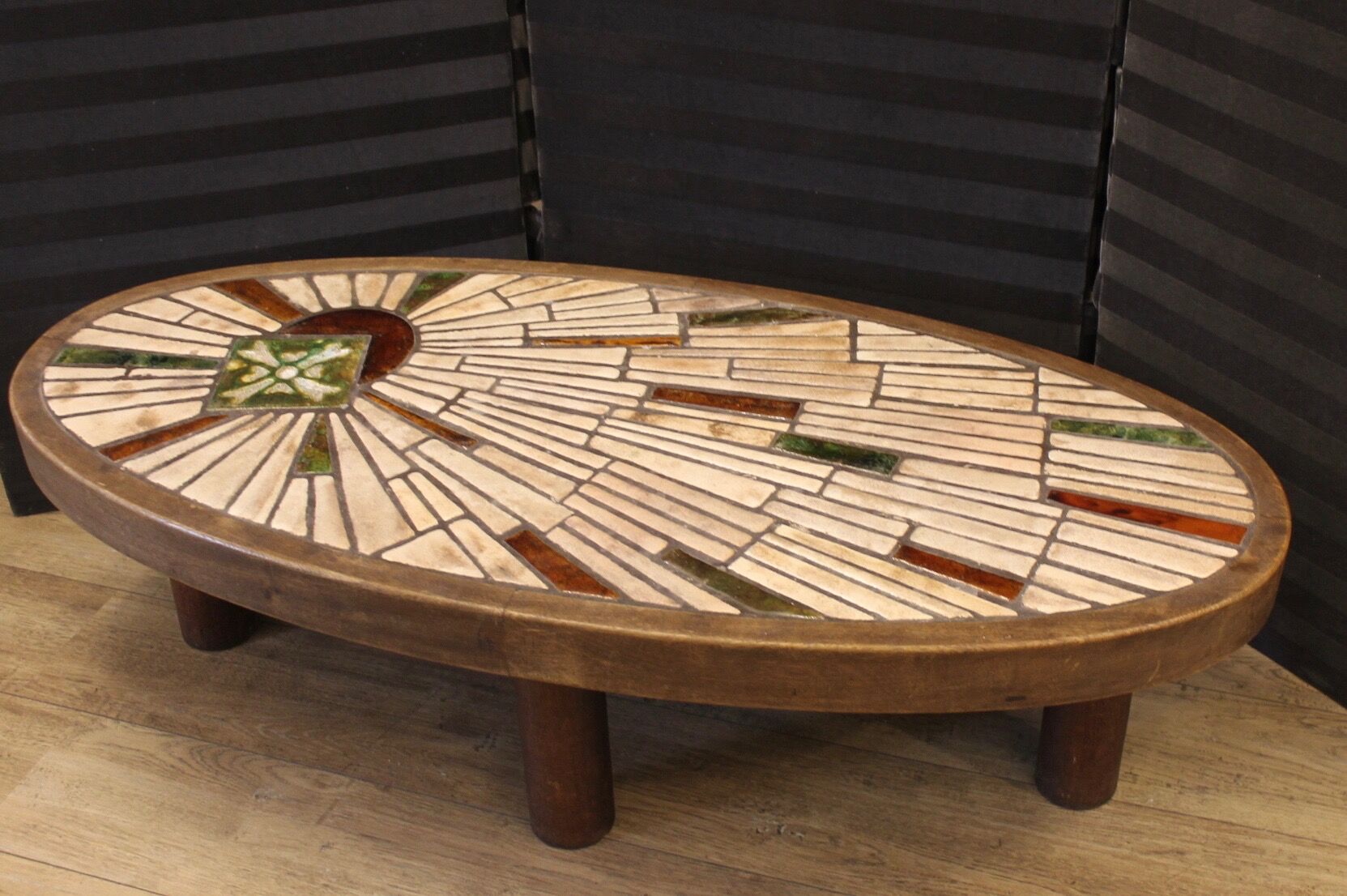 Ceramic coffee table, Vallauris, 1960