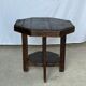 Table d'appoint octogonale piètement quadripode à entretoise de style moderniste