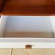 Vintage teak storage unit with shelves and drawer circa 1970s