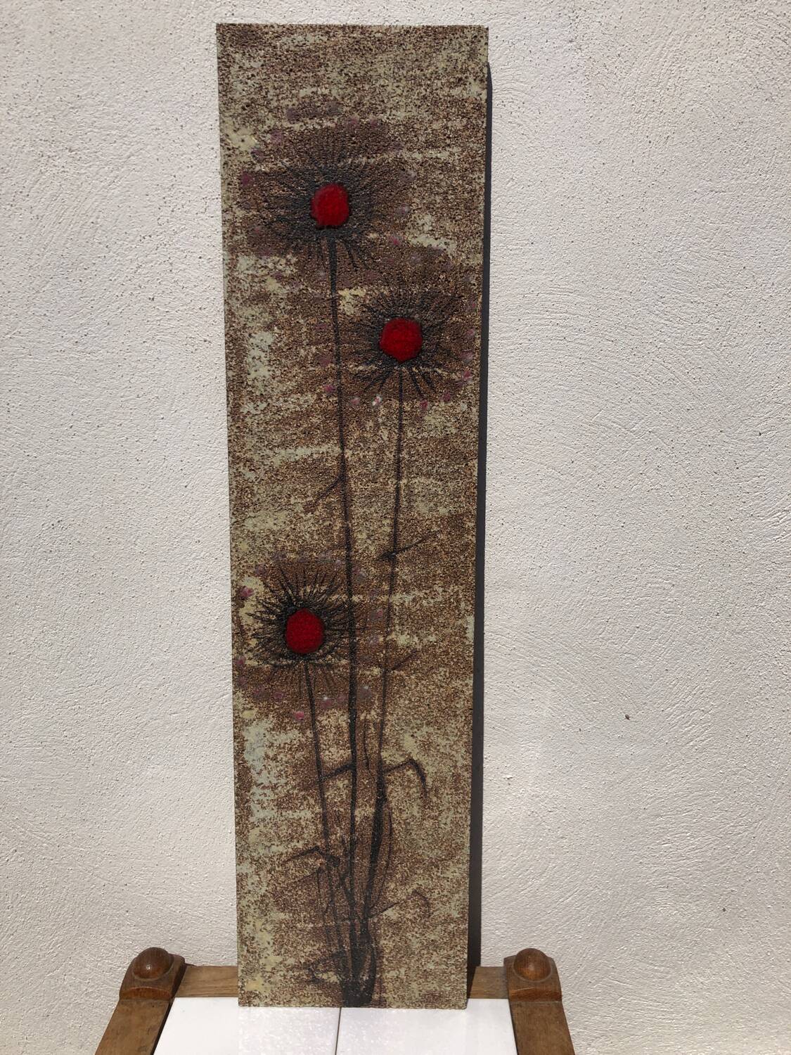 Large Ceramic Wall Plaque on Lava Picard Vallauris
