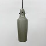 Mid-century grey glass pendant hanging lamp , 1960s Scandinavian