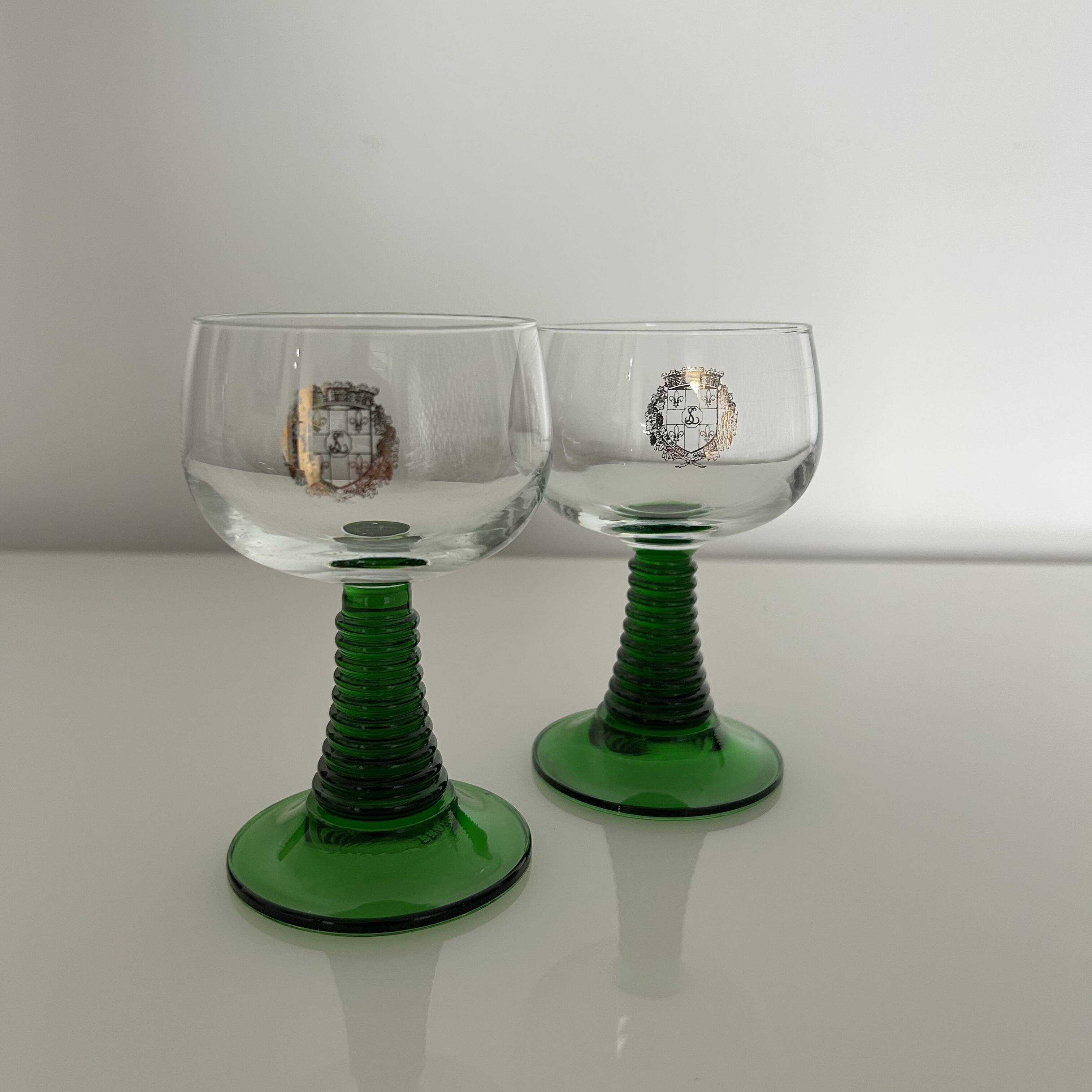 Pair of Alsace wine glasses