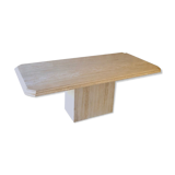 Travertine dining table