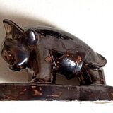 Pair of bookends 1960s Stylised Bull