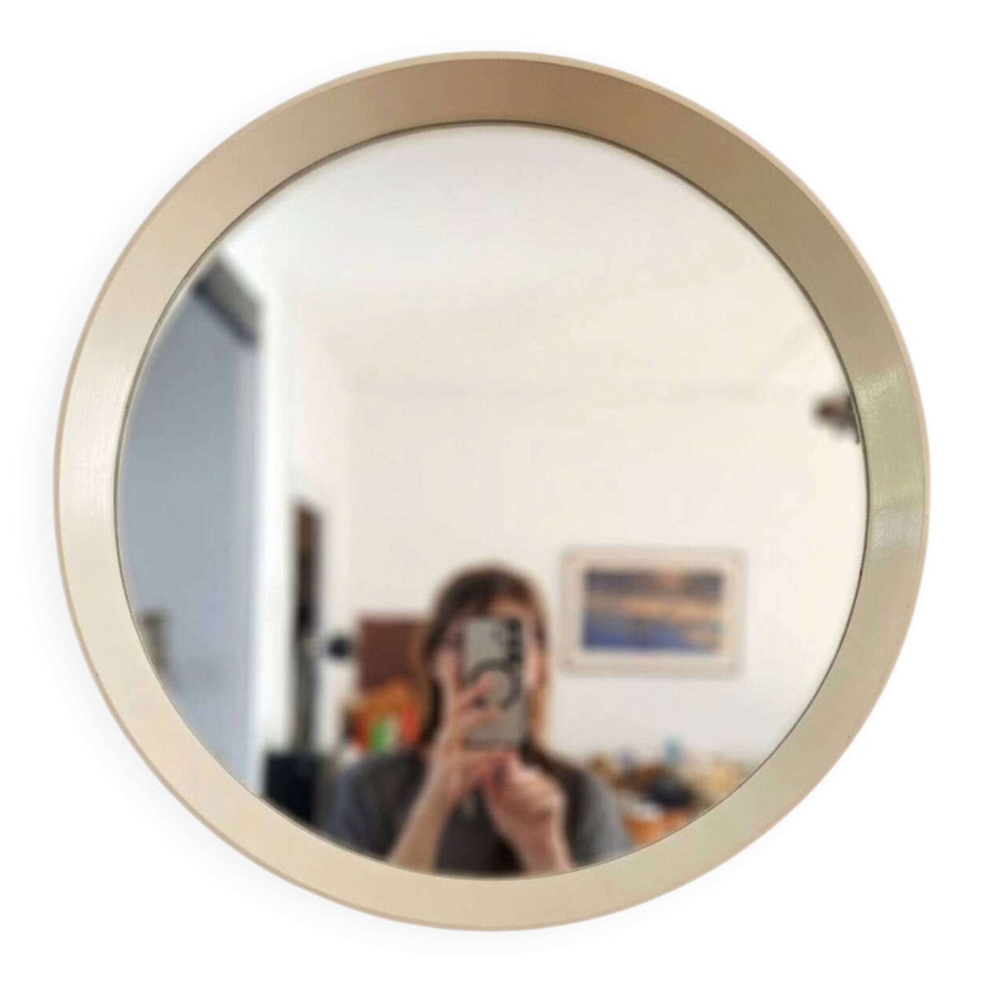 Miroir vintage en bois laqué