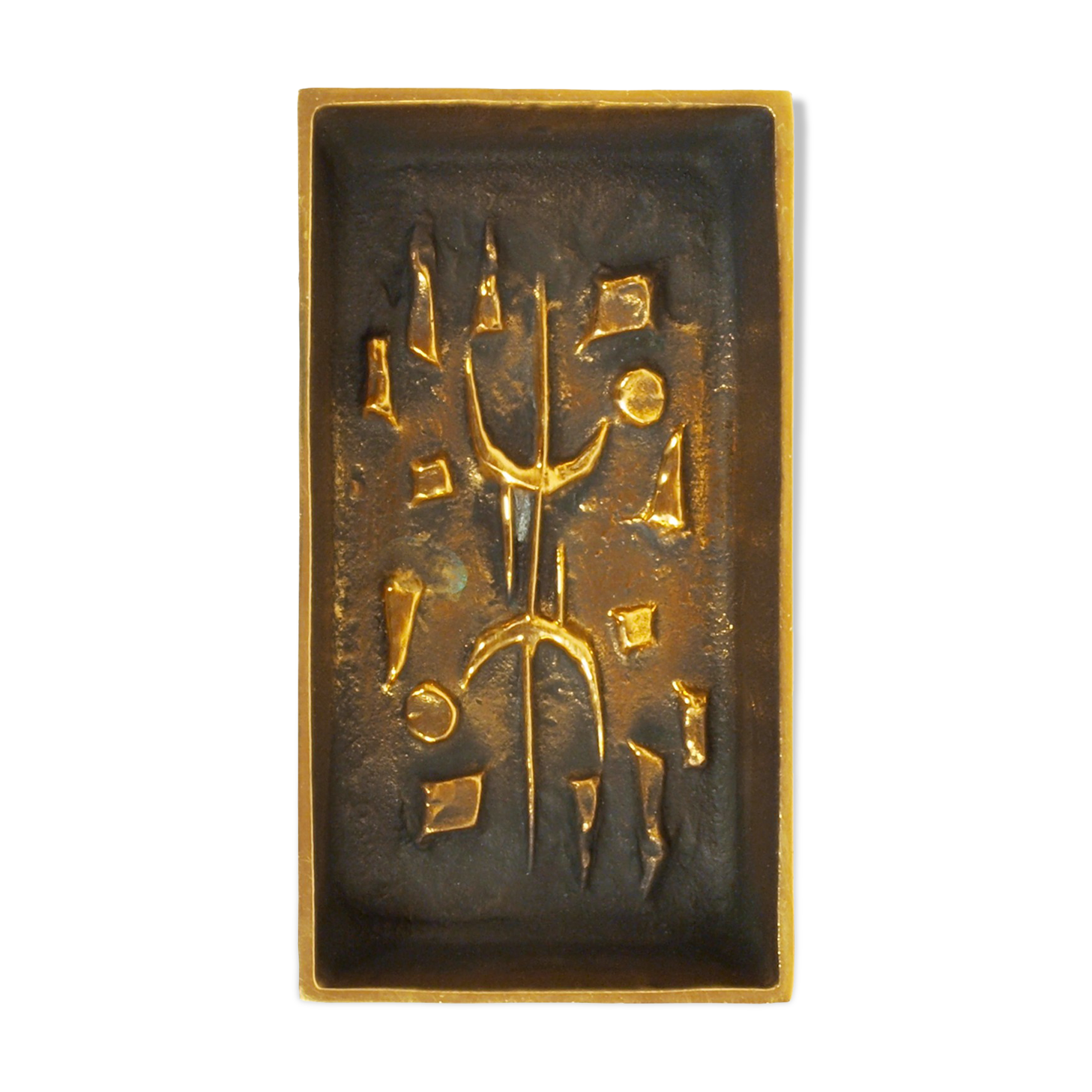 Alfieri Gardone's brutal bronze vacuum-pocket ashtray for Lauterbach